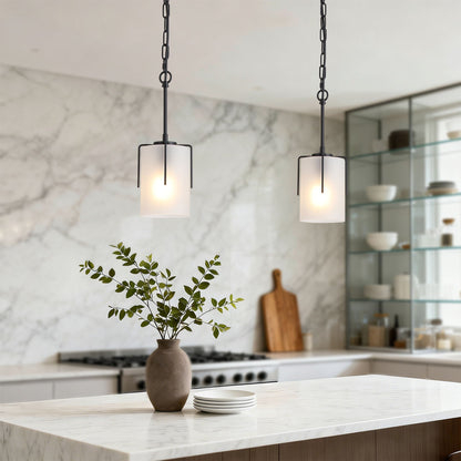 Adjustable Cylindrical Pendant Light
