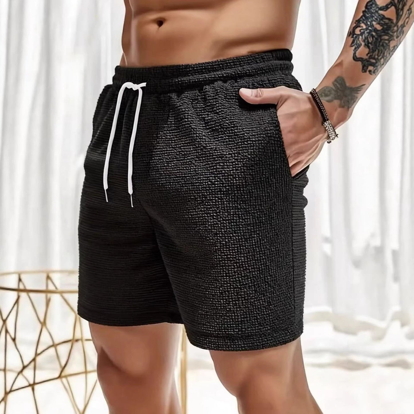 Men's Summer Trendy Loose Plain-colored Shorts