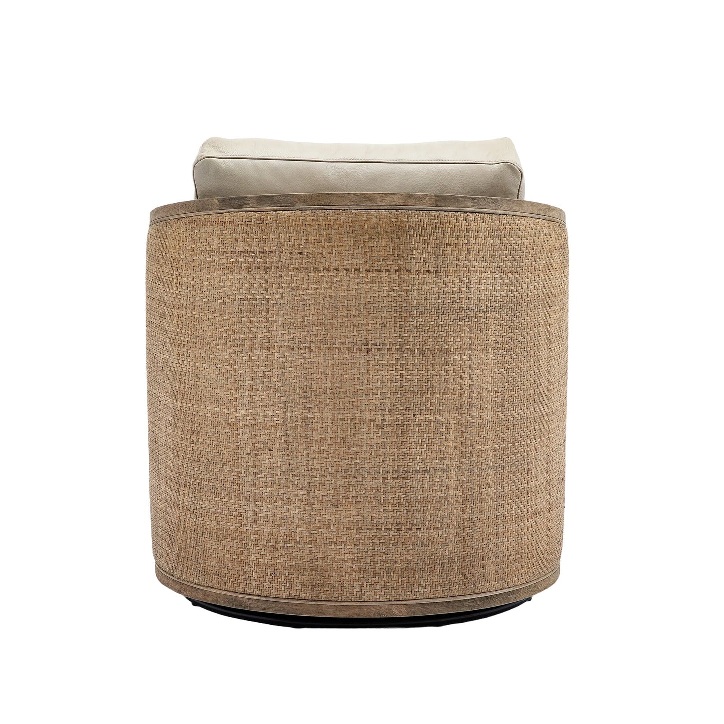 Barrel, Comfy Round Accent Sofa Chair With 360 Degree Swivel, Leisure Arm