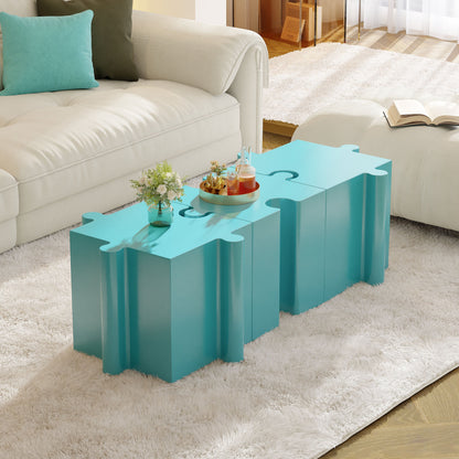 3-Piece Artistic Puzzle Table Set