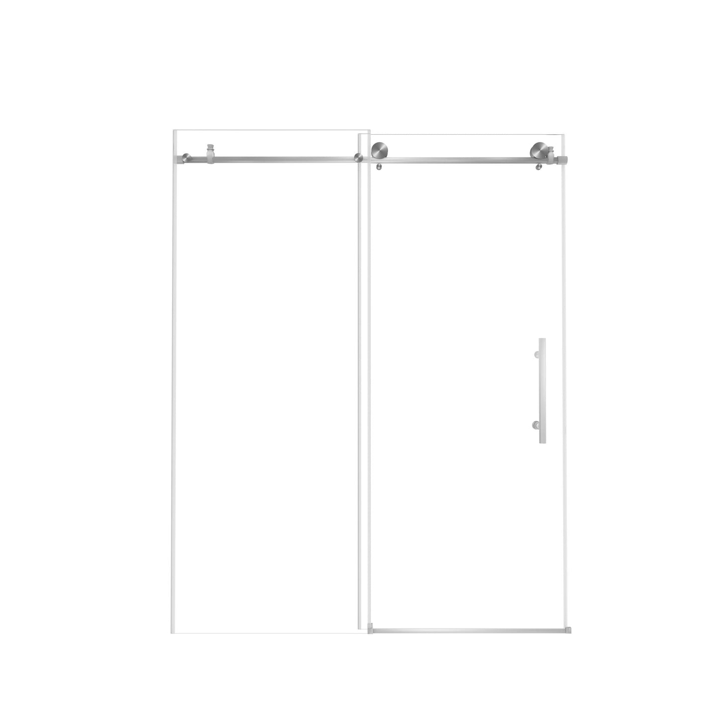 Frameless Shower Door, Smooth Sliding Tracks