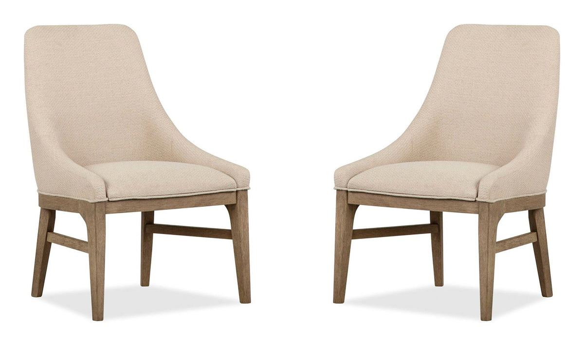 Tristan - Upholstered Arm Chair (Set of 2) - Swiss Coffee