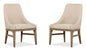Tristan - Upholstered Arm Chair (Set of 2) - Swiss Coffee