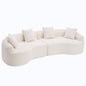 4 Seater Sofa With Fabric, 30D, 60 Hardness Full Sponge, 4 Pillow For Living Room, Home Furniture Sleeper Sectional Sofa For Apartment