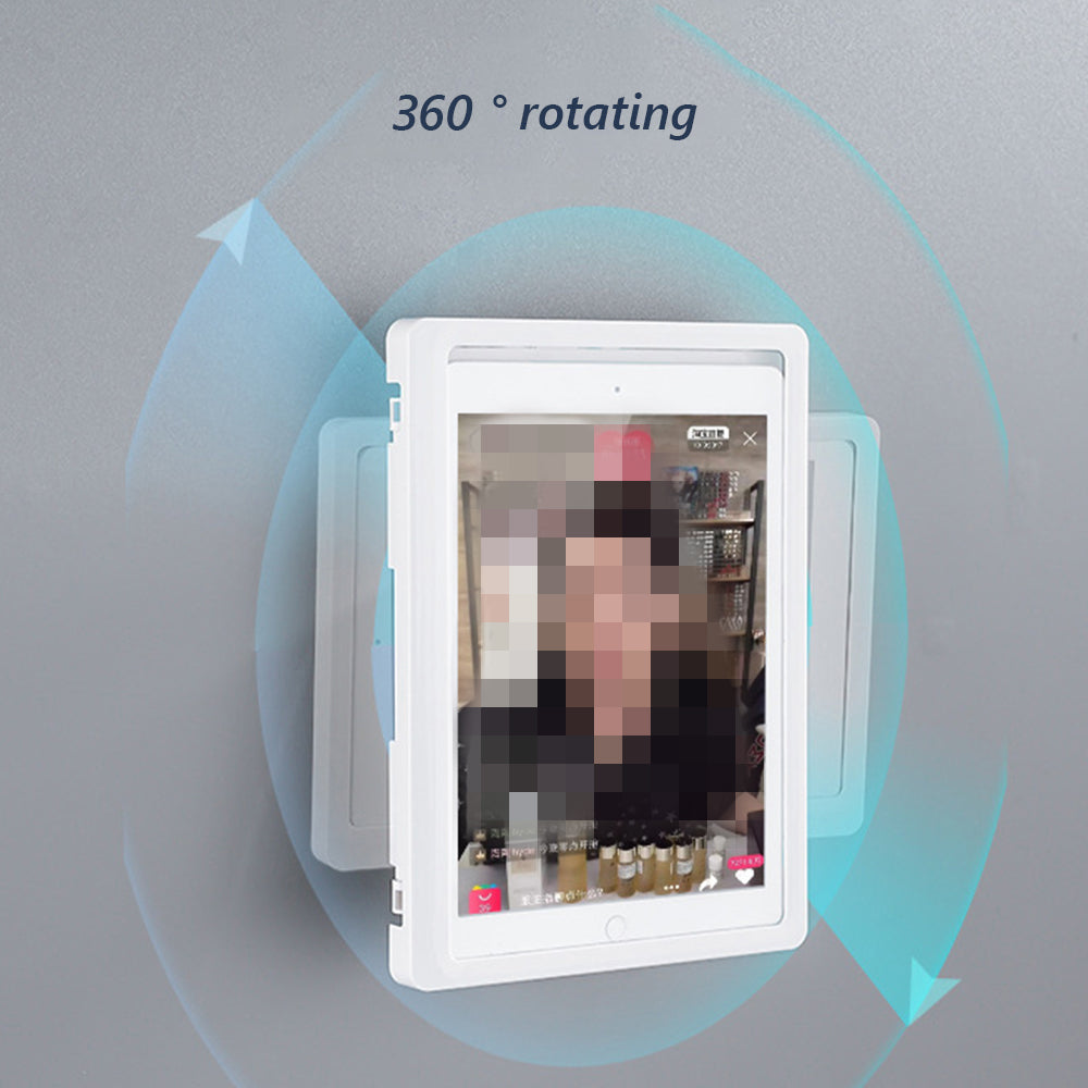 Swivel Bathroom Waterproof Phone Case Holder Shelving
