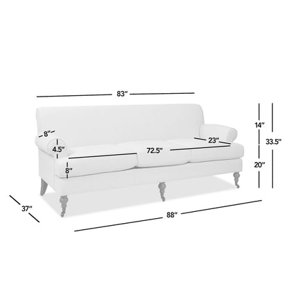 Alana Lawson - Modern Three Cushion Tightback Sofa