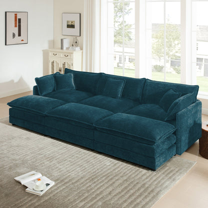 Comfortable Deep Seat Reversible Modular 3 Seater Sectional Sofa