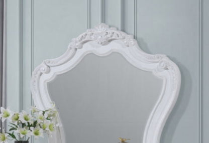 Latisha Mirror in White