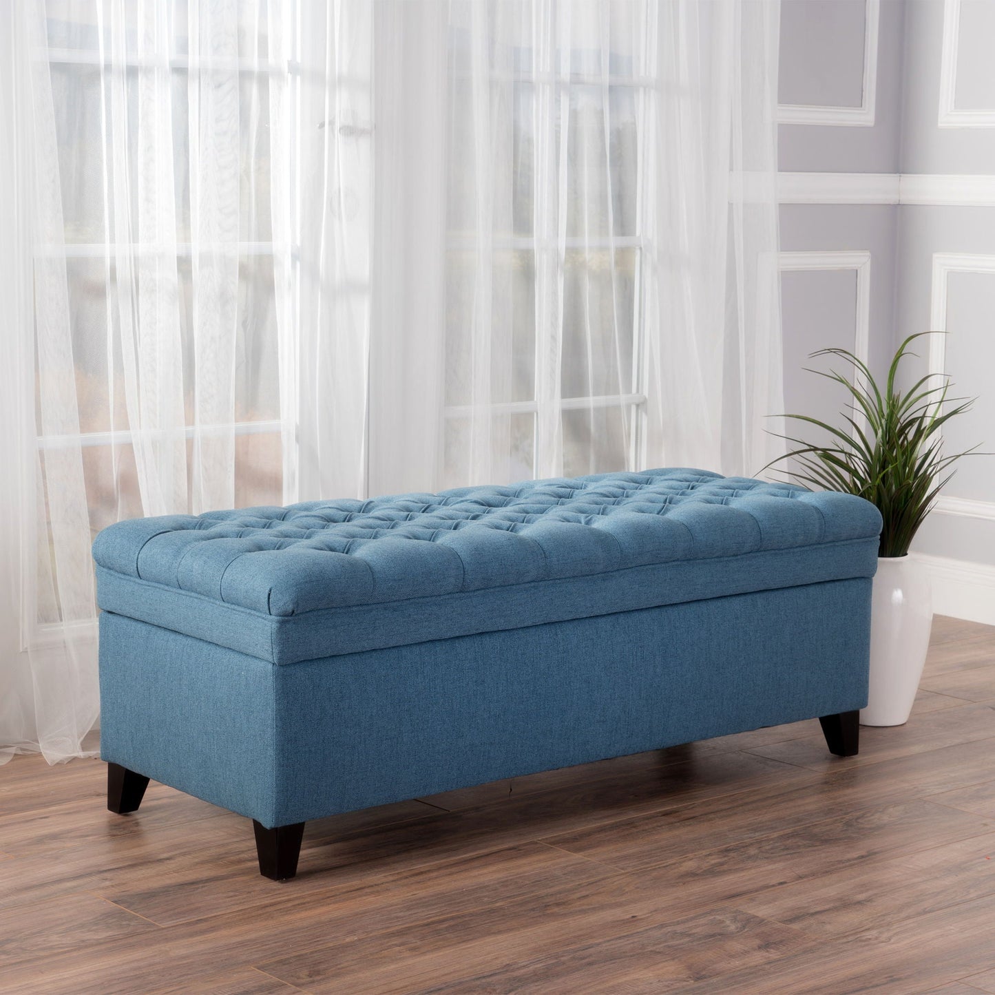 Juliana Storage Ottoman With Birch Legs