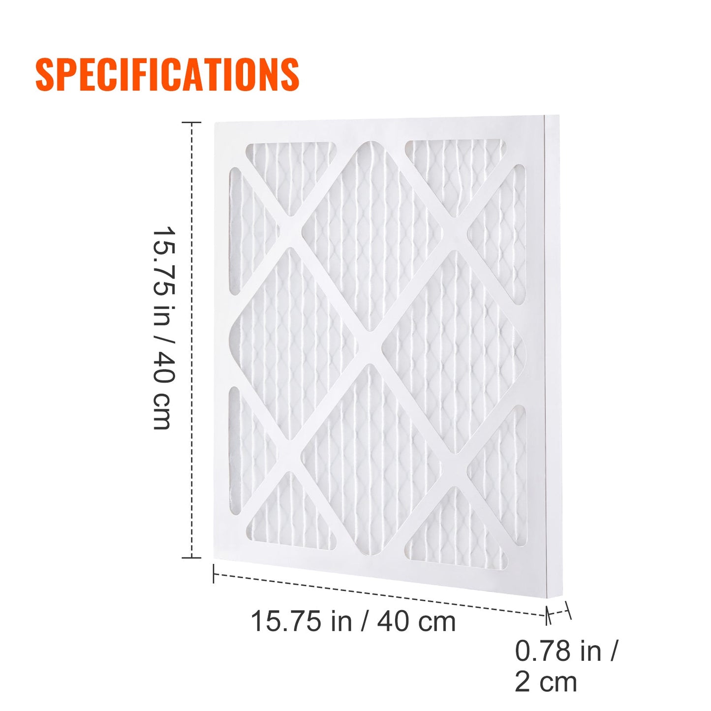 Protective Pre Filters, 5 Pack, 15.75'' x 15.75'' Air Filter Replacement