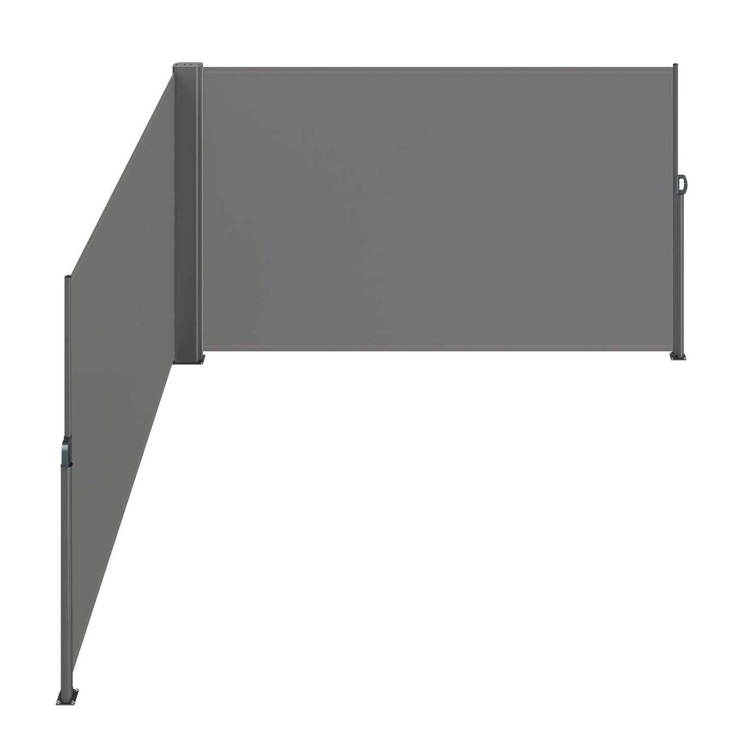 Retractable Side Awning 71" x 236" Full Aluminum Rust-Proof Patio Screen