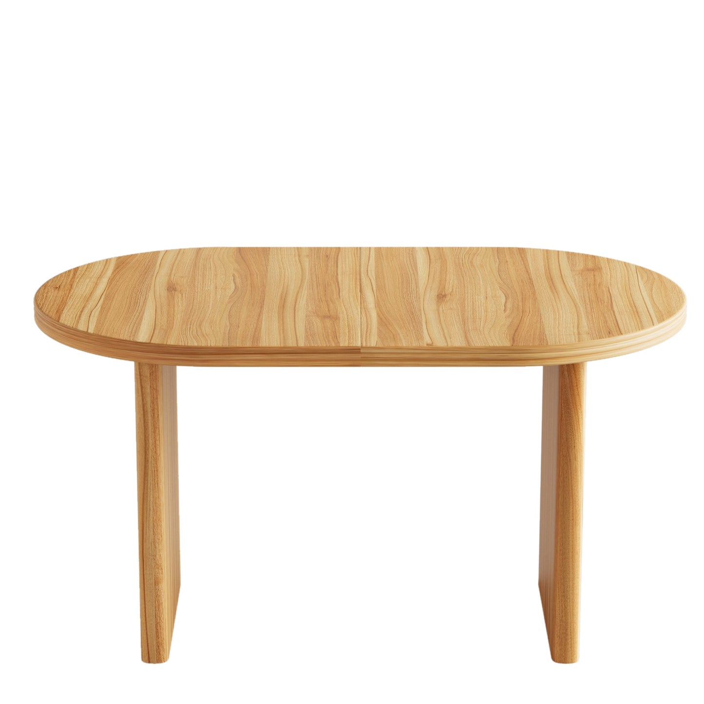 Modern Extendable Dining Table with Removable Extension Leaves