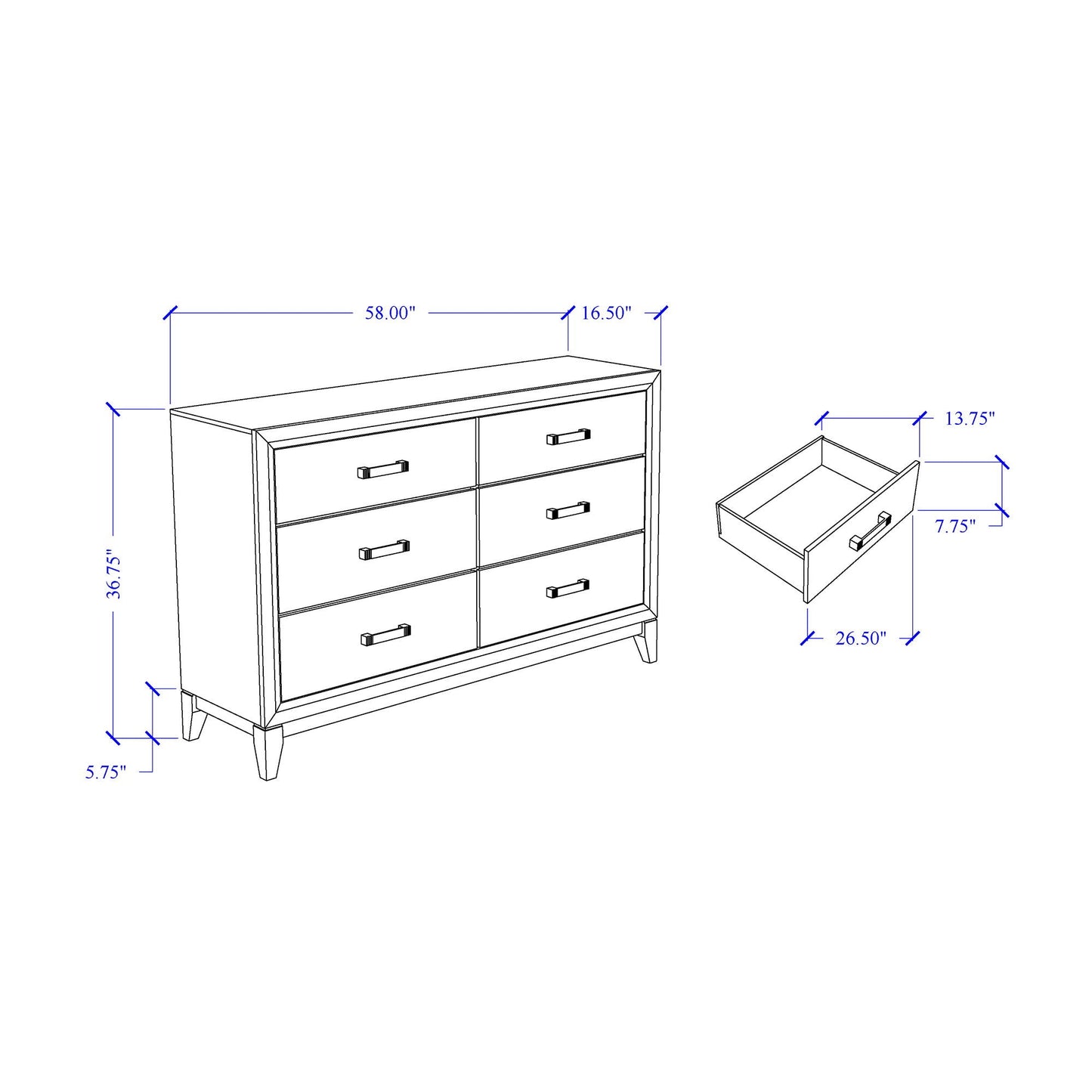Mirage - 5 Piece Bedroom Set