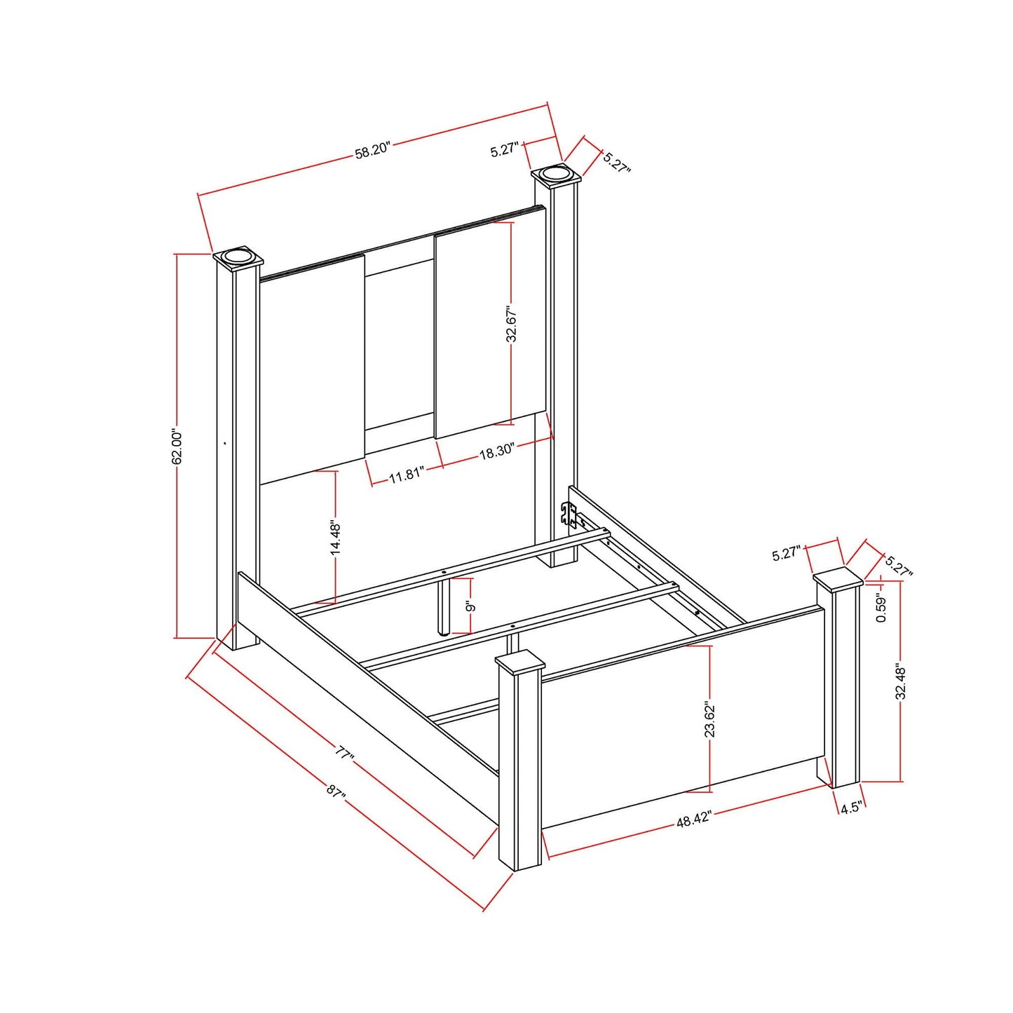 Lorenzo - Bed With Speakers And Glittered Detailing