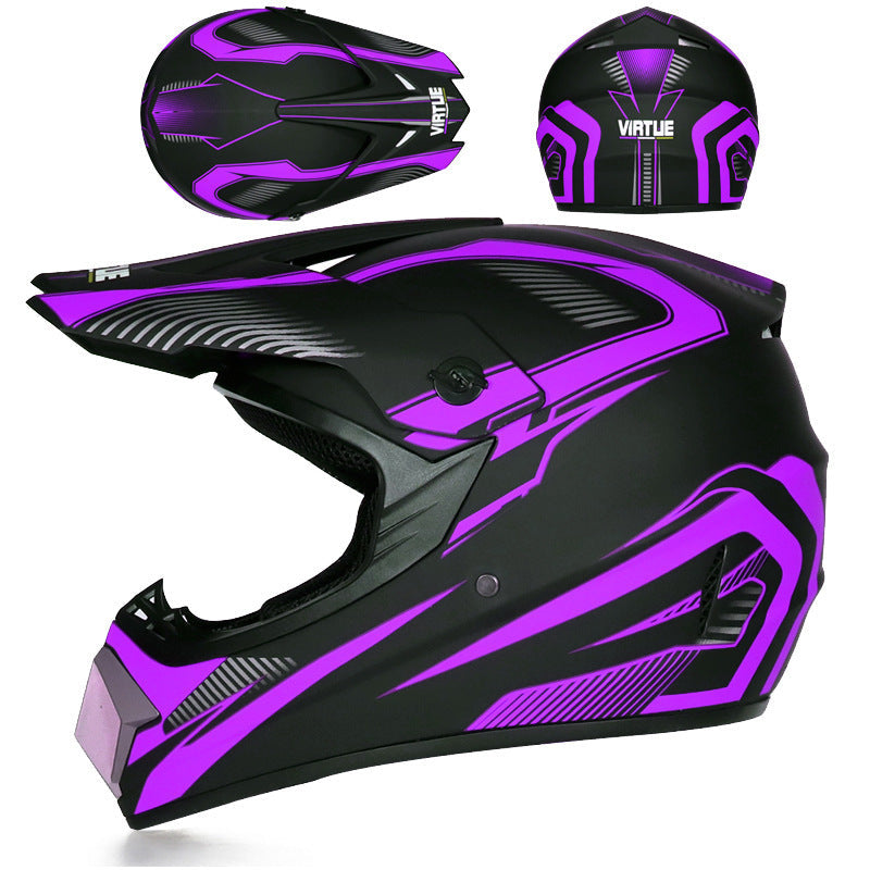 Youth Off-Road Motorcycle Helmet - [green] | Lightweight Motocross Full Face Shield for Dirt Bike & ATV