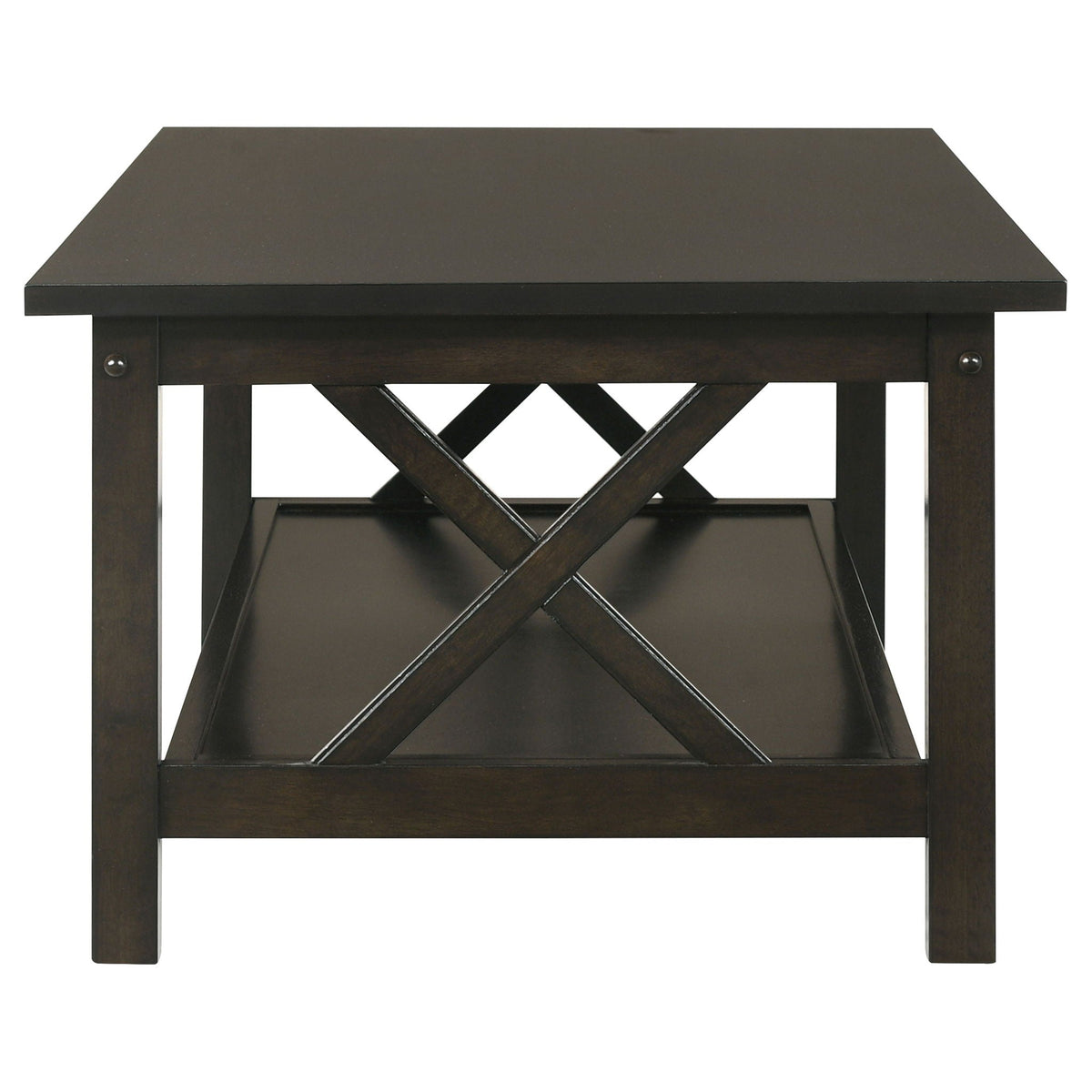 Rachelle 3-piece Rectangular Coffee Table Set Deep Merlot