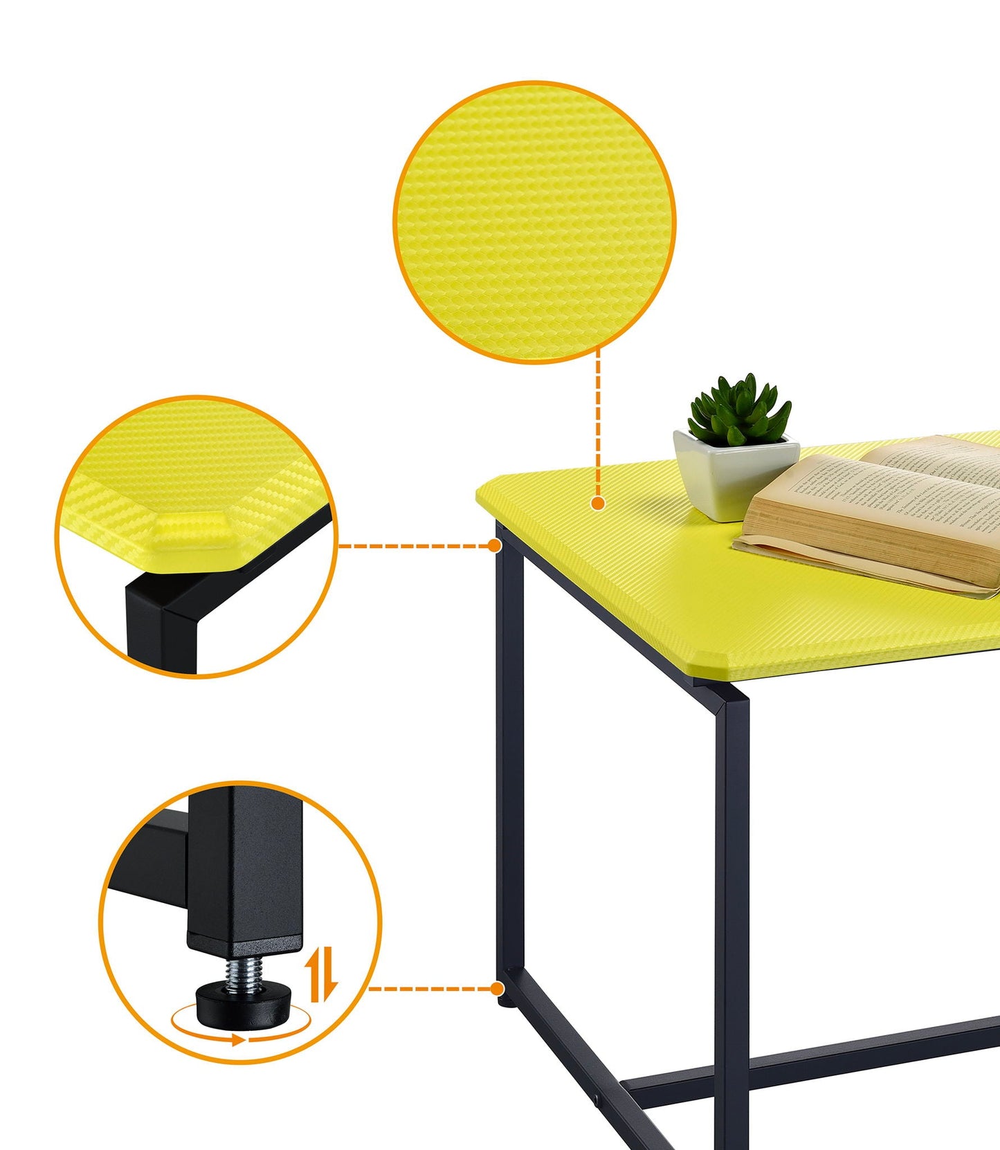 GT 3 Piece Carbon Fiber Wrap Coffee Table And End Table Set