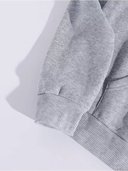 Halloween Graphic Long Sleeve Hoodie
