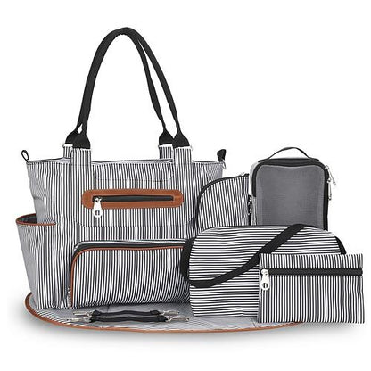 GBruno 8Pcs Baby Nappy Diaper Bags Set