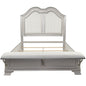 3 Piece Bedroom Set With Elegant Bed, 2 Nightstands