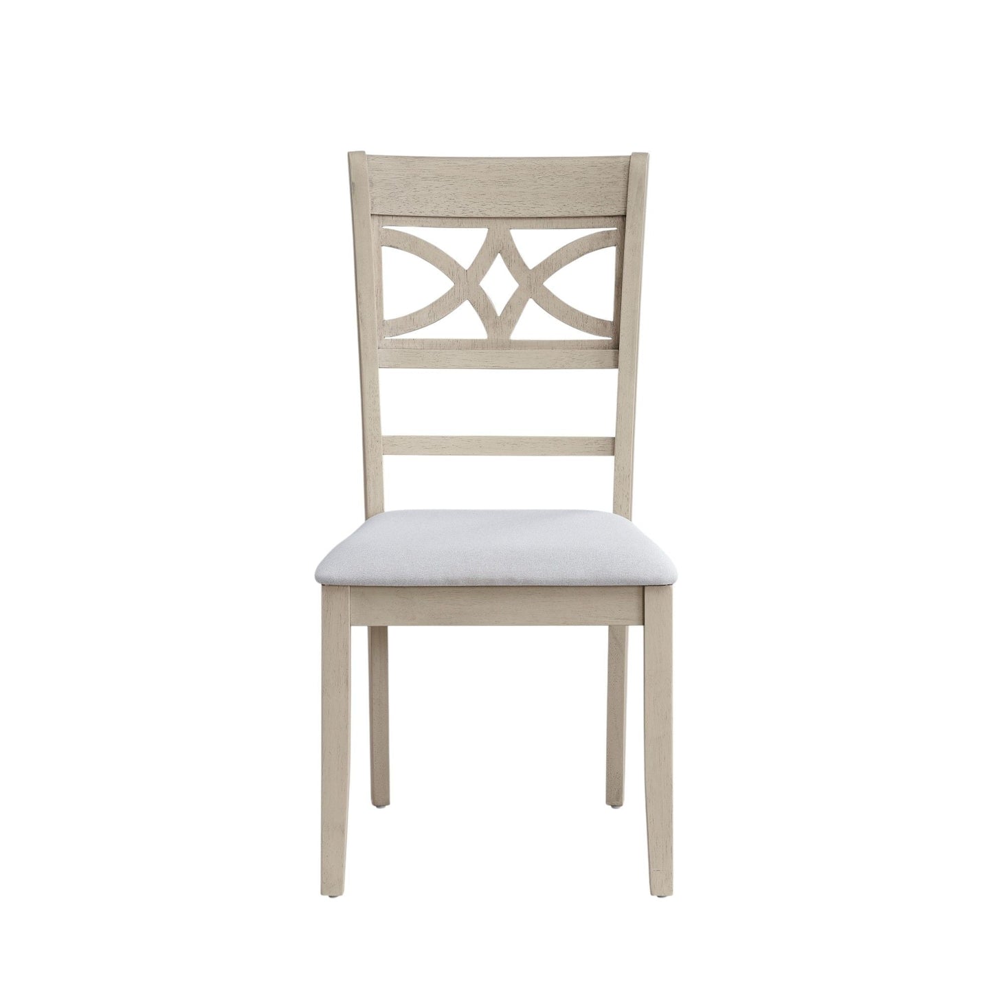 Ferris - 7 Piece Dining Set With Cross Back Chairs And Rectangular Table - Antique White