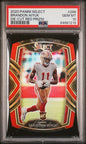 Graded 2020 Panini Select Brandon Aiyuk #266 Die-Cut Red Prizm Rookie RC Football Card PSA 10 Gem Mint