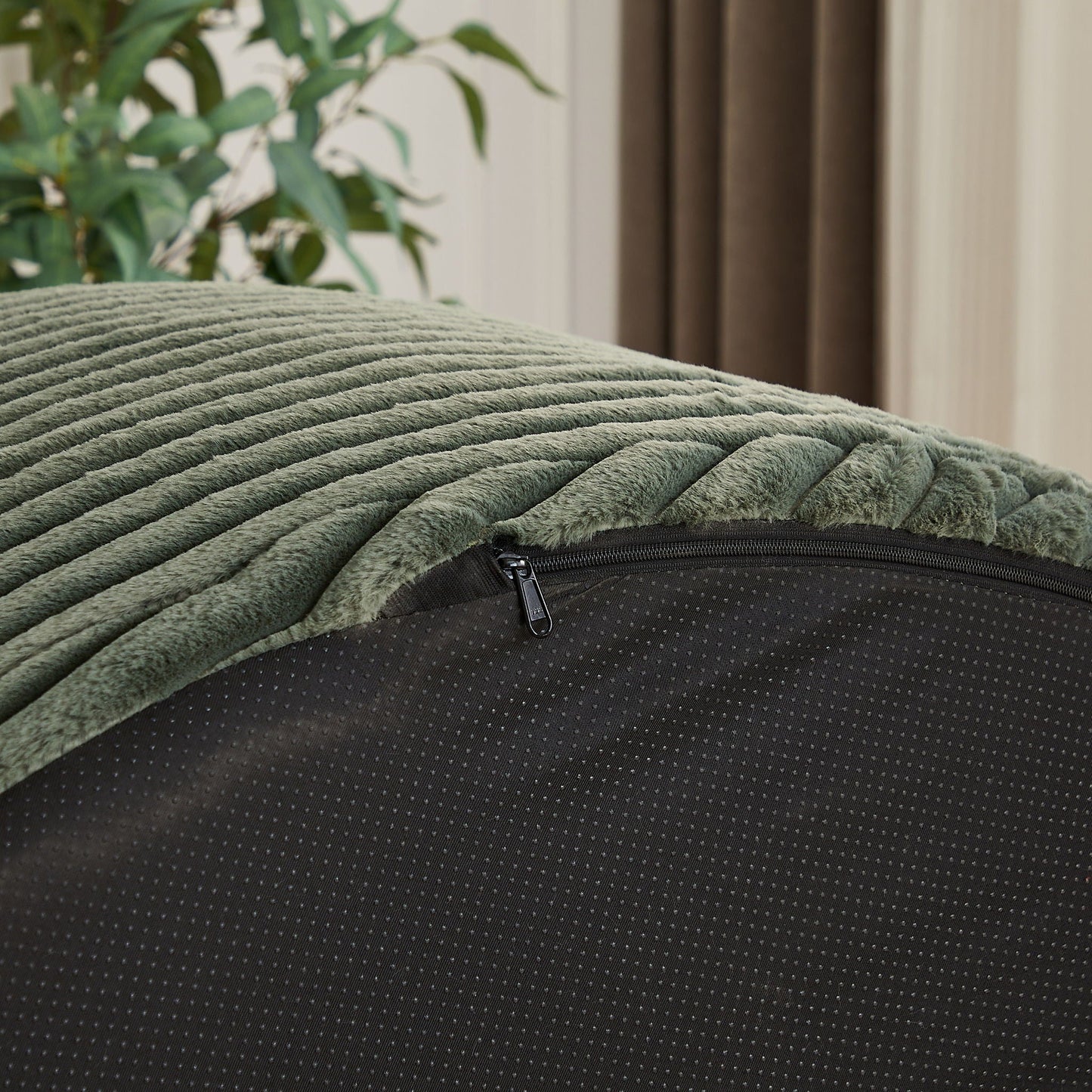 Modern Single Sofa With Backrest Pillow For Living Room