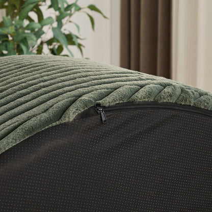 Modern Single Sofa With Backrest Pillow For Living Room