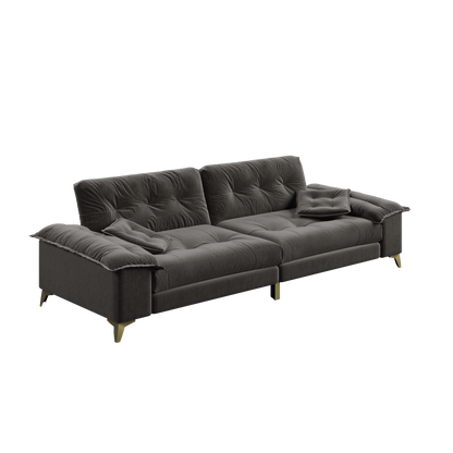 104.7" Modern 4-Seater Cloud Sofa with Wide Flip Armrests
