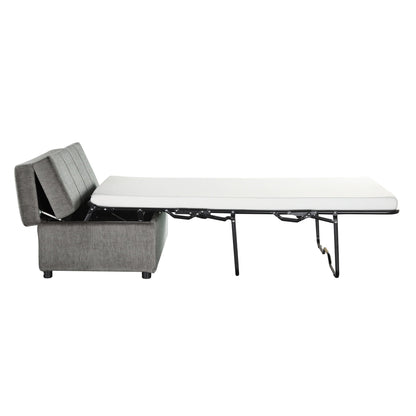 Twin Size Folding Ottoman Sleeper Bed With Mattress Convertible Guest Bed