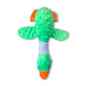 Squeaky Dog Toys For Aggressive Chewers, Durable Stuffed Animal Plush Dog Toy With Soft Fabric For Large, Medium & Small Dogs, Interactive Puppy Chew Toy For Teething, Crinkle Duck Dog Toy - Pink
