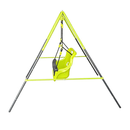 Xns001 Baby Swing With Safety Seat Indoor / Outdoor - Black / Green