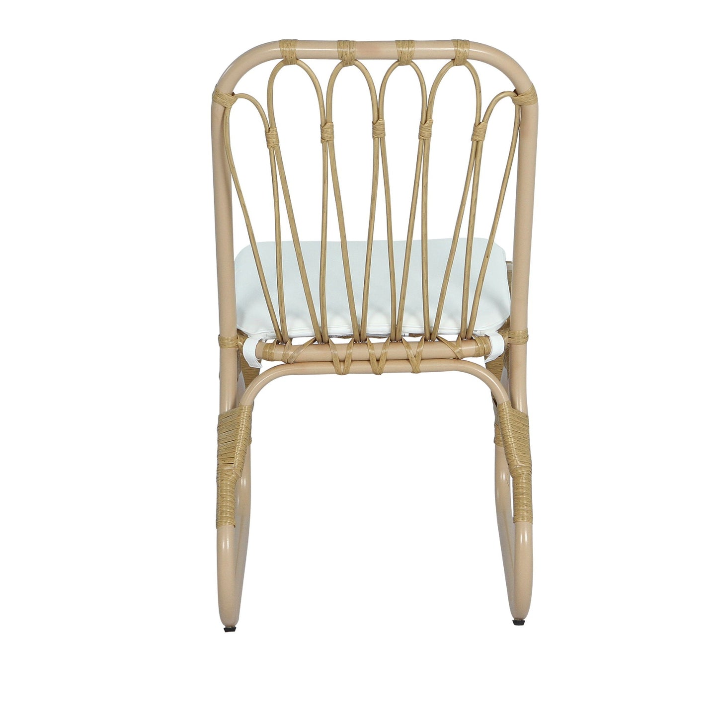 Outdoor Wicker Dining Chairs With Washable Cushions (Set of 2)