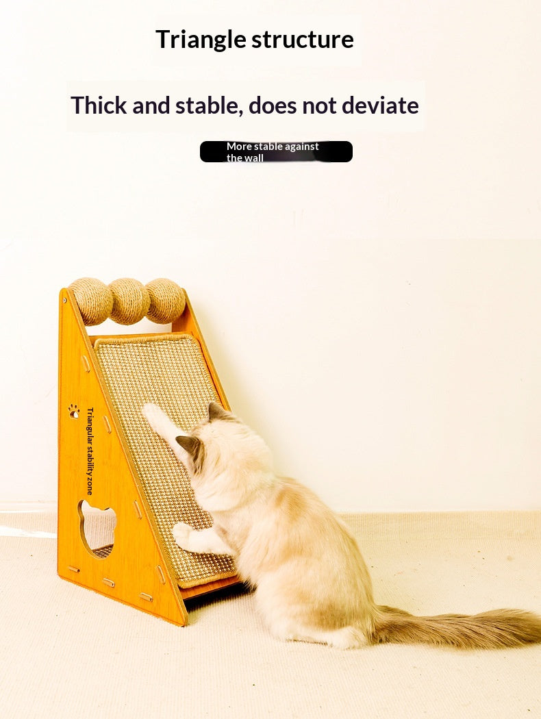 Wear-resistant Sisal Cat Scratcher Bed, Anti-shedding & Furniture Protection