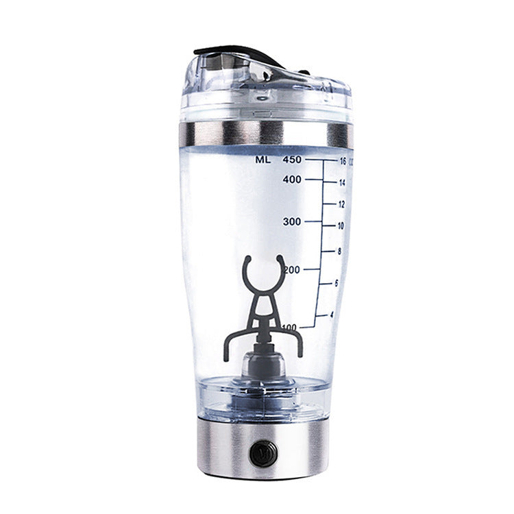 Portable Electric Protein Shaker Bottle | USB Rechargeable Mixer for Shakes, Smoothies & Coffee | BPA-Free Fitness Blender Cup