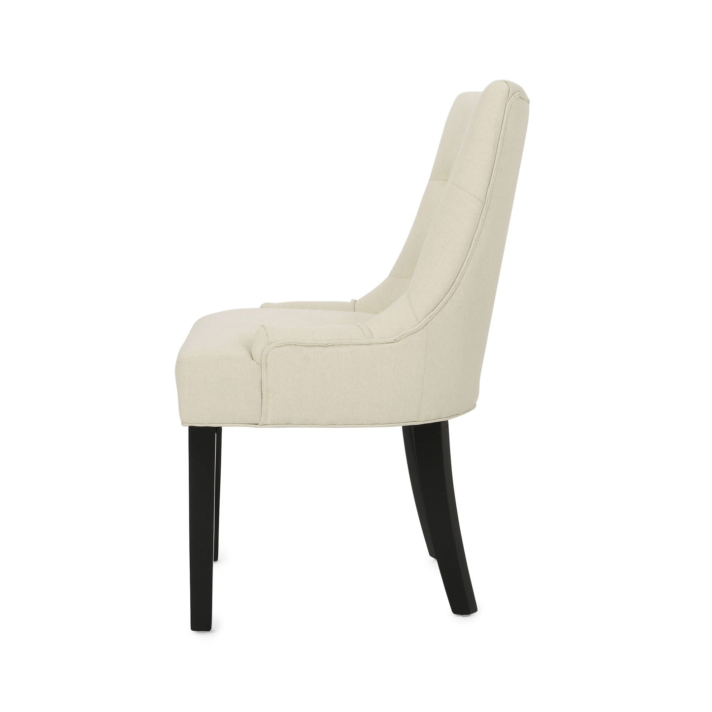 Cheney Contemporary Dining Chair Tufted Upholstery (Set of 2)
