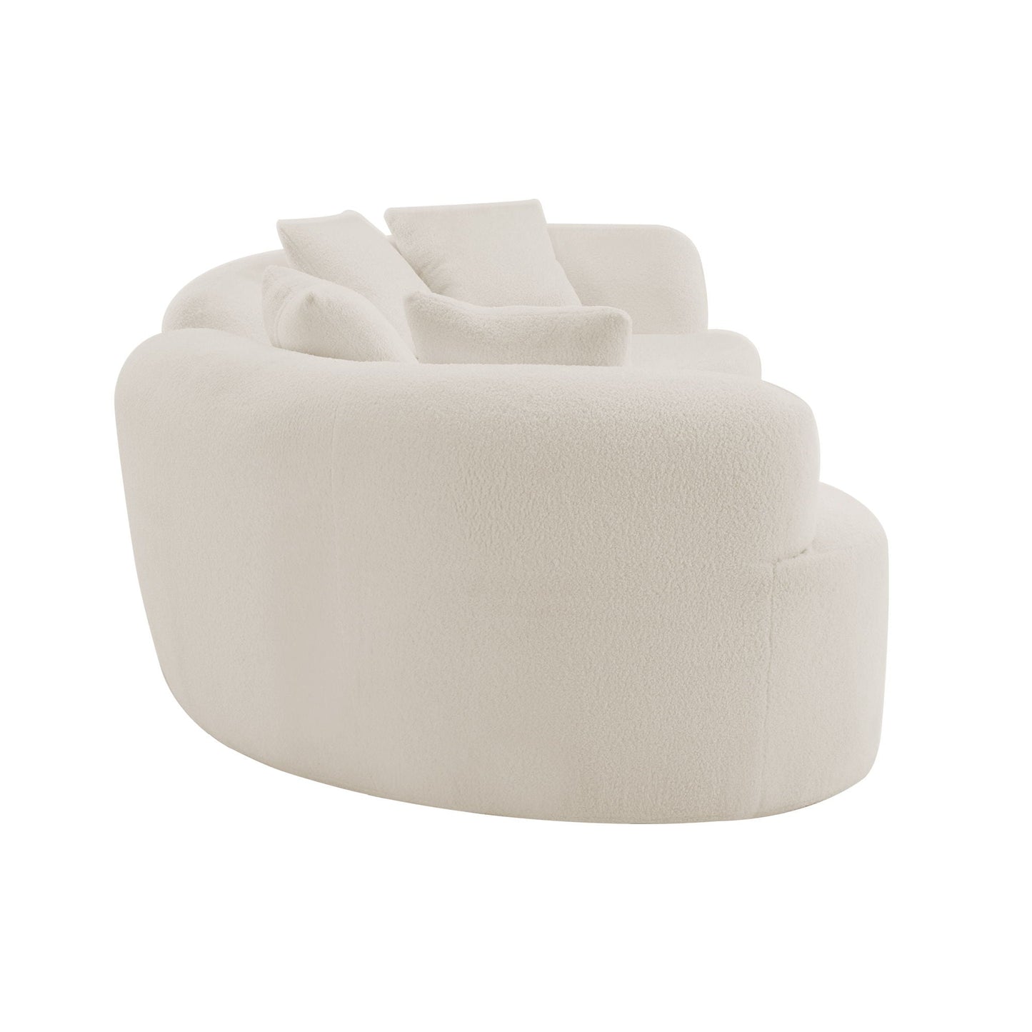 Curved 4 Seater Full Compression Sponge Sofa