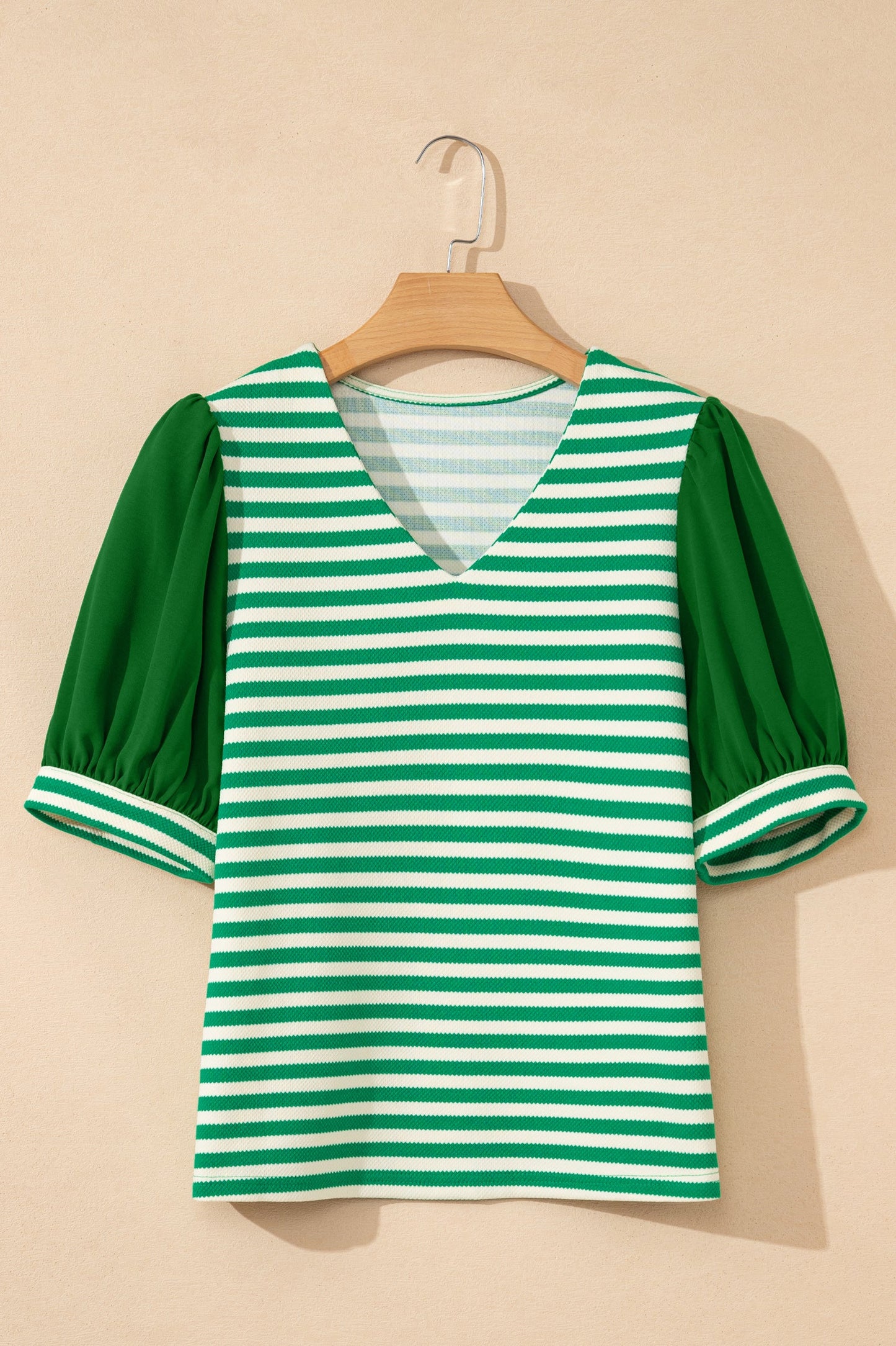 Leighton Short Sleeve Patchwork Blouse