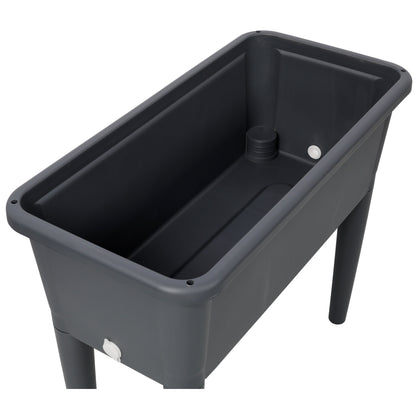 Raised Garden Bed with Ventilated Transparent Greenhouse Lid