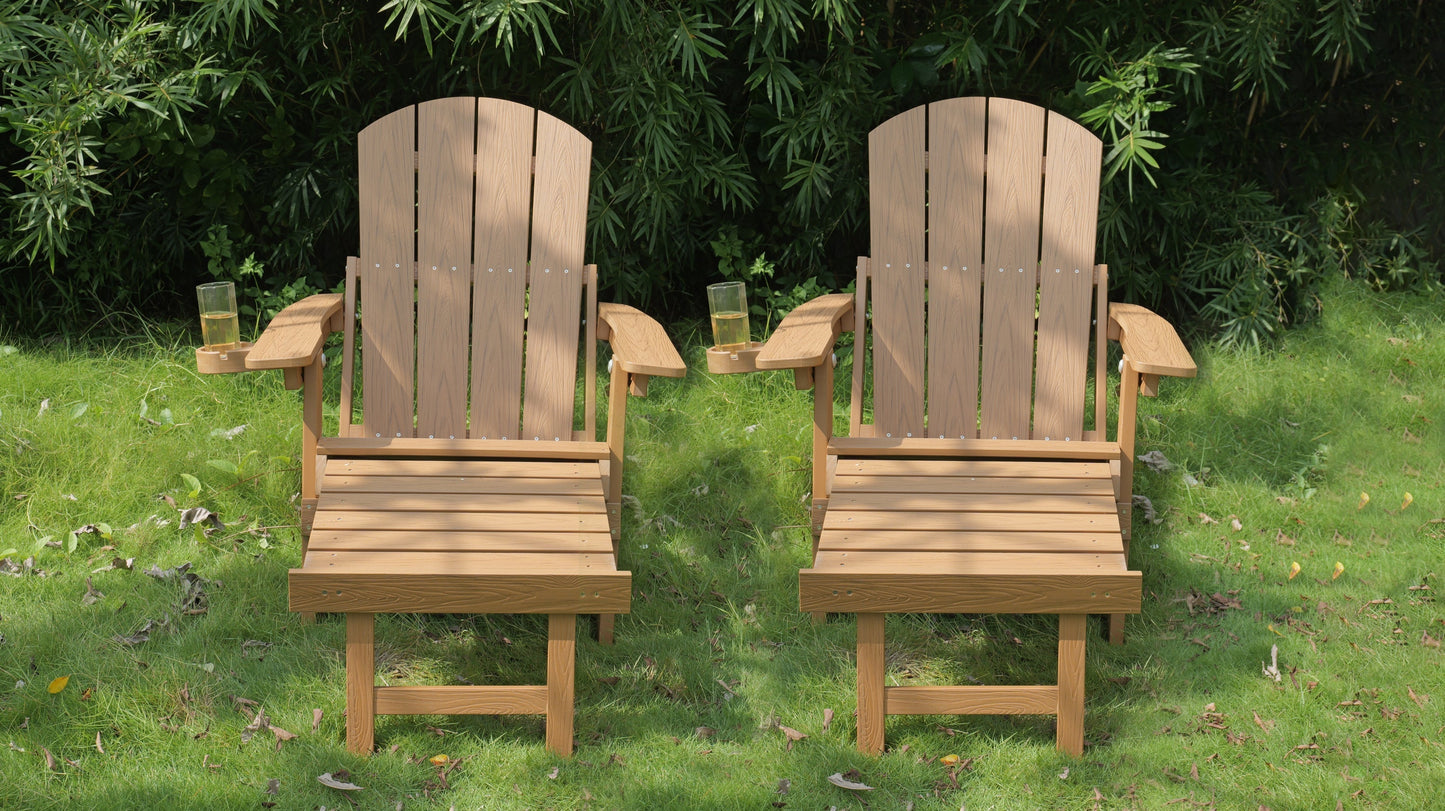 2-Piece All-Season Outdoor Lounge Chairs For Patio Leisure & Garden Relaxation Moments