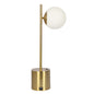 Ethereal - Modern Small Table Lamp, Desk Lamp Fixture With Globe Shade - Gold / White