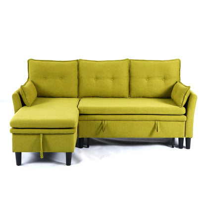 L-Shaped Reversible Chaise Sectional Sofa With Storage