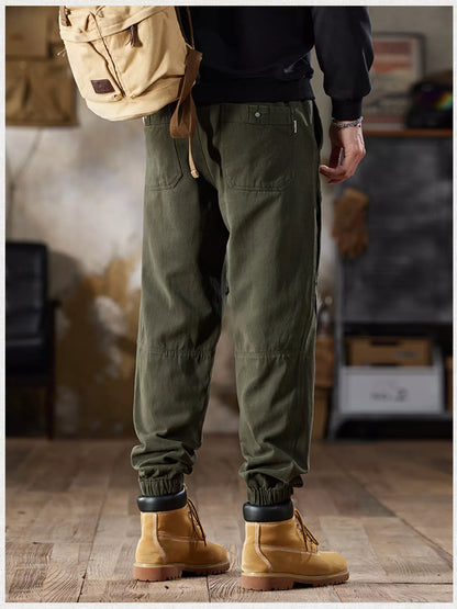 Men's Full Size Casual Drawstring Cargo Joggers Plus Size
