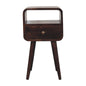 Mini Curve Open Bedside Nightstand