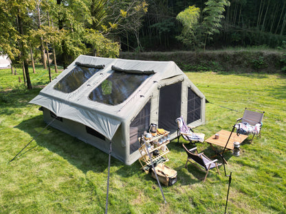 9.8 x 13ft Inflatable Camping Tent with Hand Pump