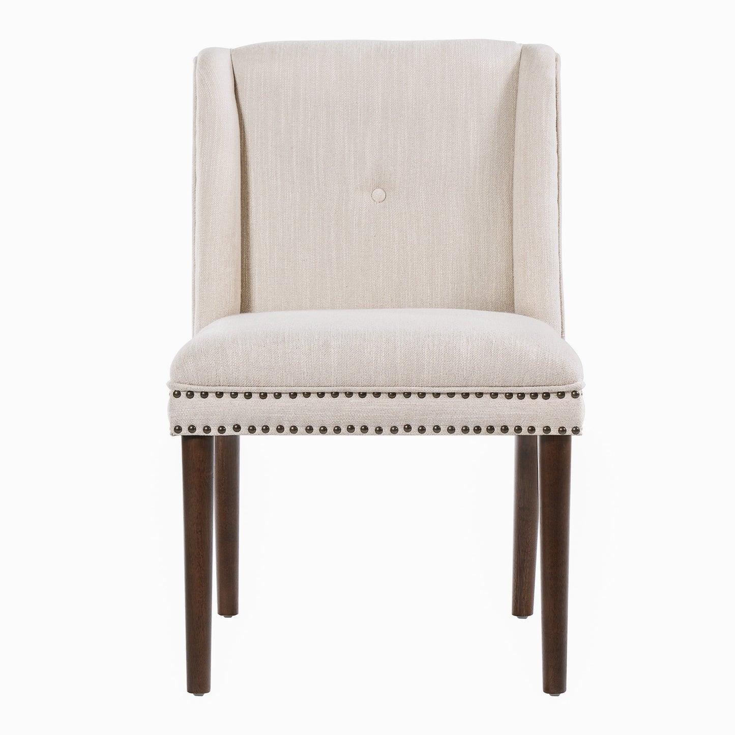 Light Luxury Rivet Upholstered Dining Chair Set of 2