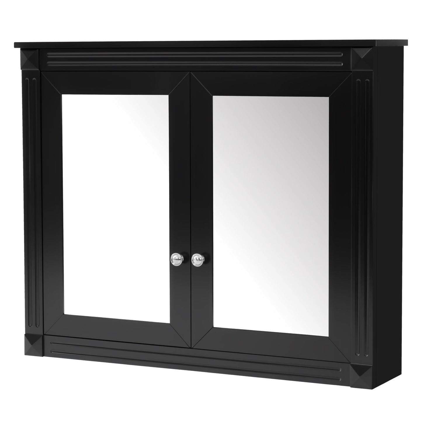 Wall-Mounted Medicine Cabinet With 2 Mirrors and Adjustable Shelves