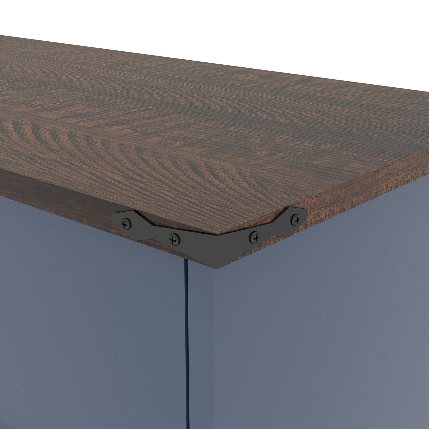 Double Tilt Out Trash Cabinet With Hideaway Drawer And Barn Door Style