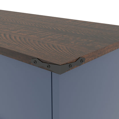Double Tilt Out Trash Cabinet With Hideaway Drawer And Barn Door Style
