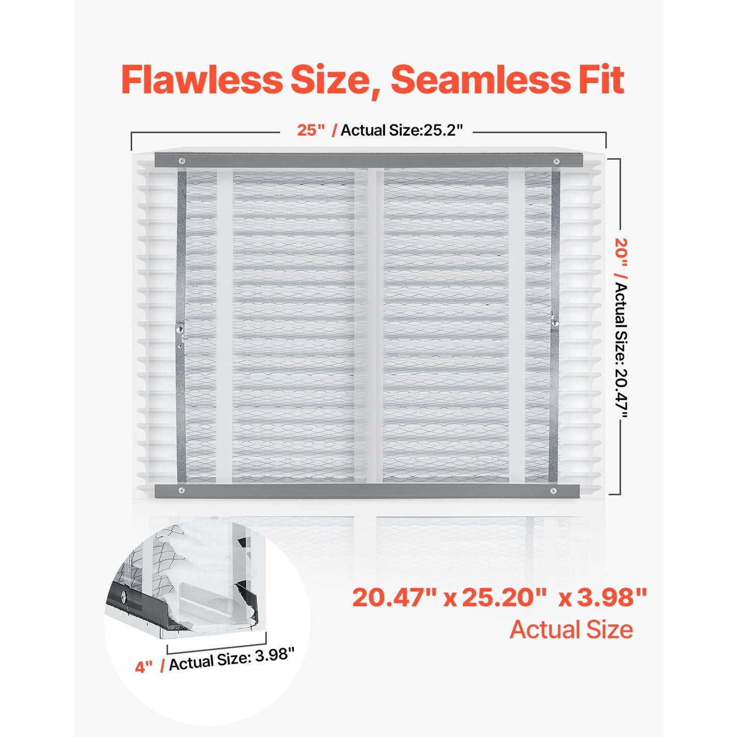 Air Filters MERV 11 Electrostatic Pleated HVAC Furnace Filter 4-Pack